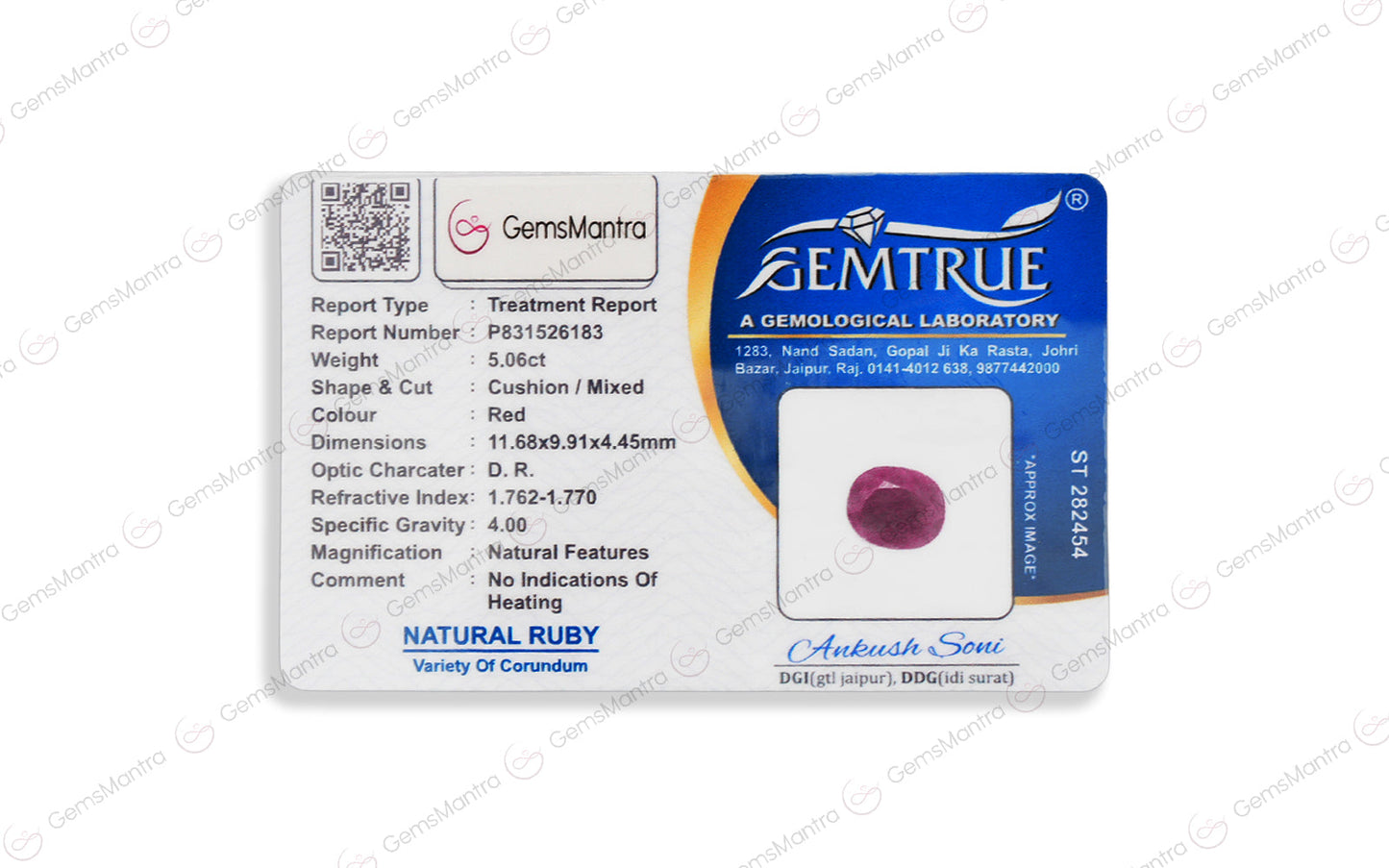 Ruby - 5.06 Carats