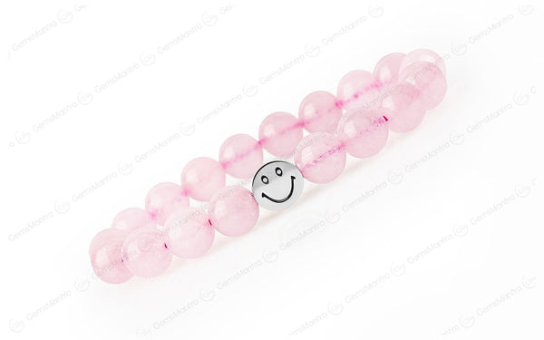 Smile Bracelet  Rose Quartz