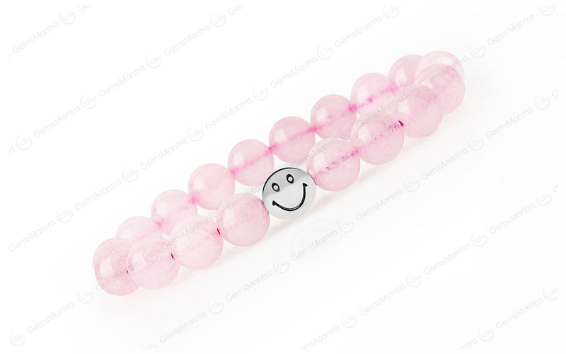 Smile Bracelet  Rose Quartz