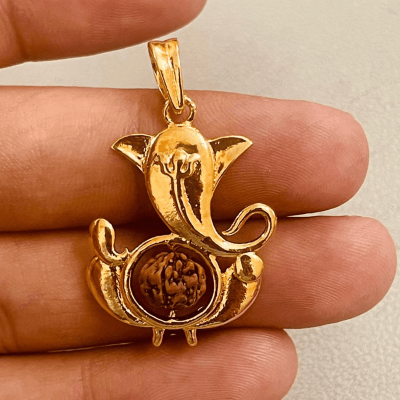 24K Gold-Plated Siddhi Ganesha Pendants