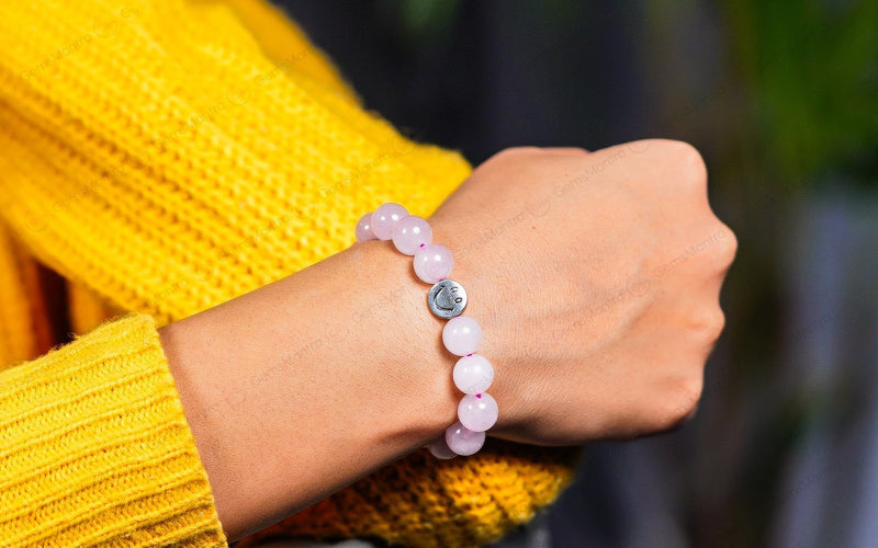 Smile Bracelet  Rose Quartz
