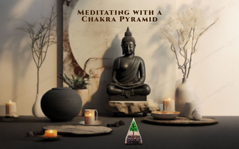 Amethyst With Tree Nubian Pyramid