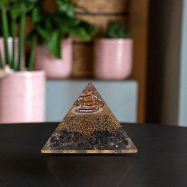 Amethyst Orgonite Pyramid/Orgone Pyramid