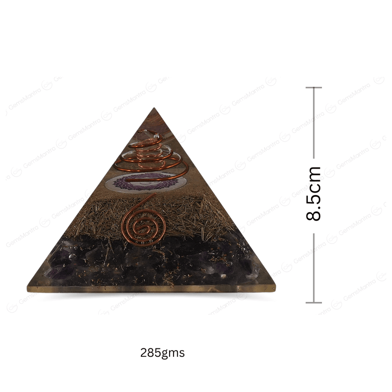 Amethyst Orgonite Pyramid/Orgone Pyramid