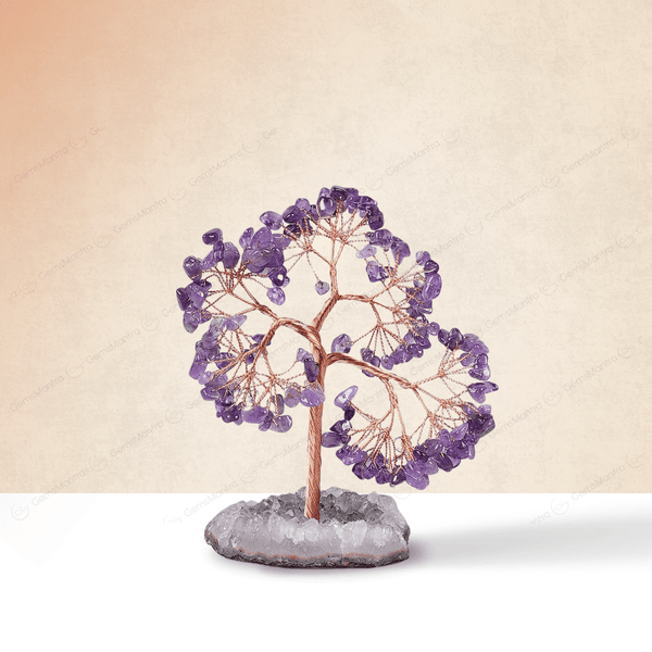 Amethyst Tree With Amethyst Cluster Tree Base