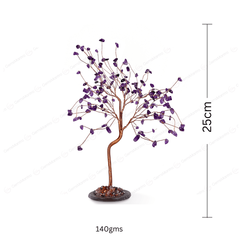 Amethyst With Agate Plate Large Tree