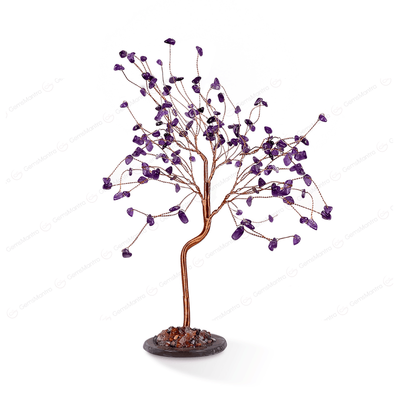 Amethyst With Agate Plate Large Tree