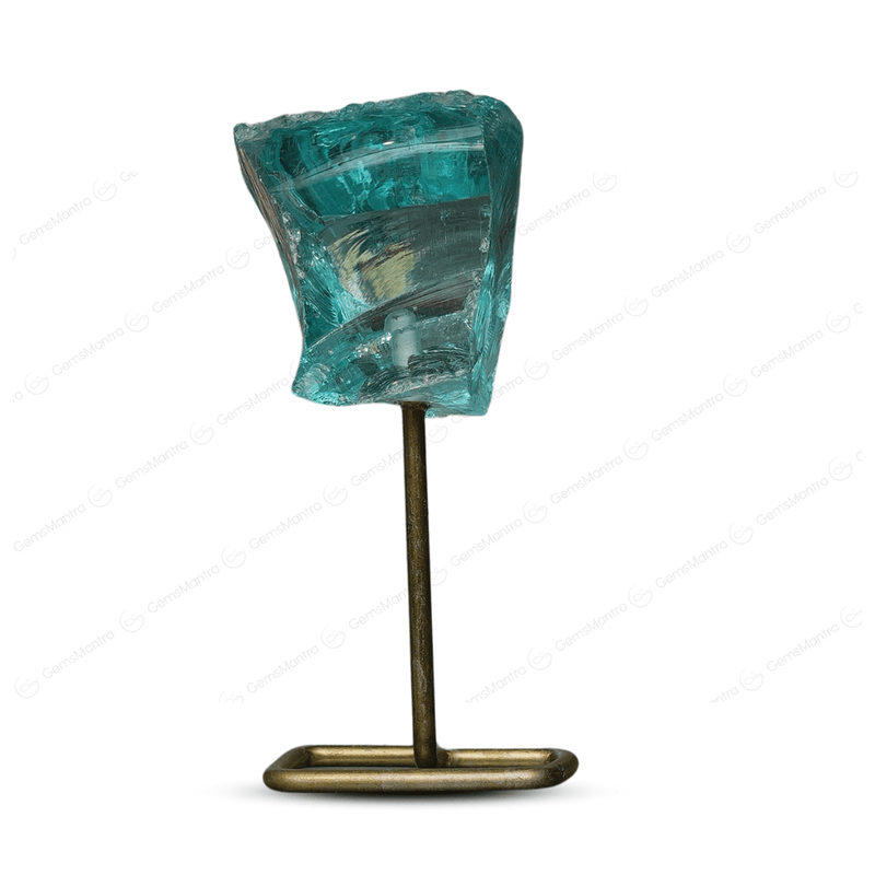 Aqua Obsidian Raw Stone Stand