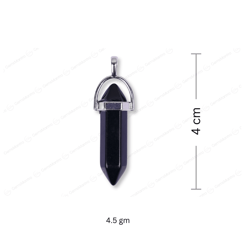 Black Obsidian Double Terminated Pencil Pendant