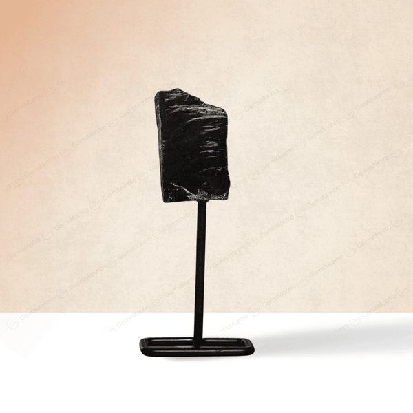Black Obsidian Raw Stone Stand