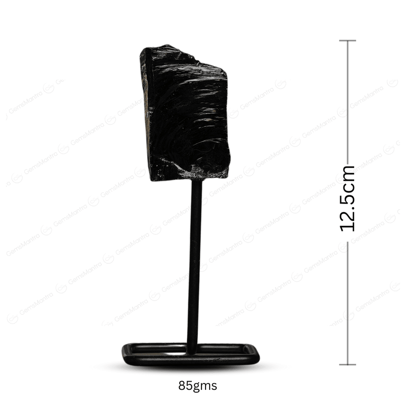 Black Obsidian Raw Stone Stand