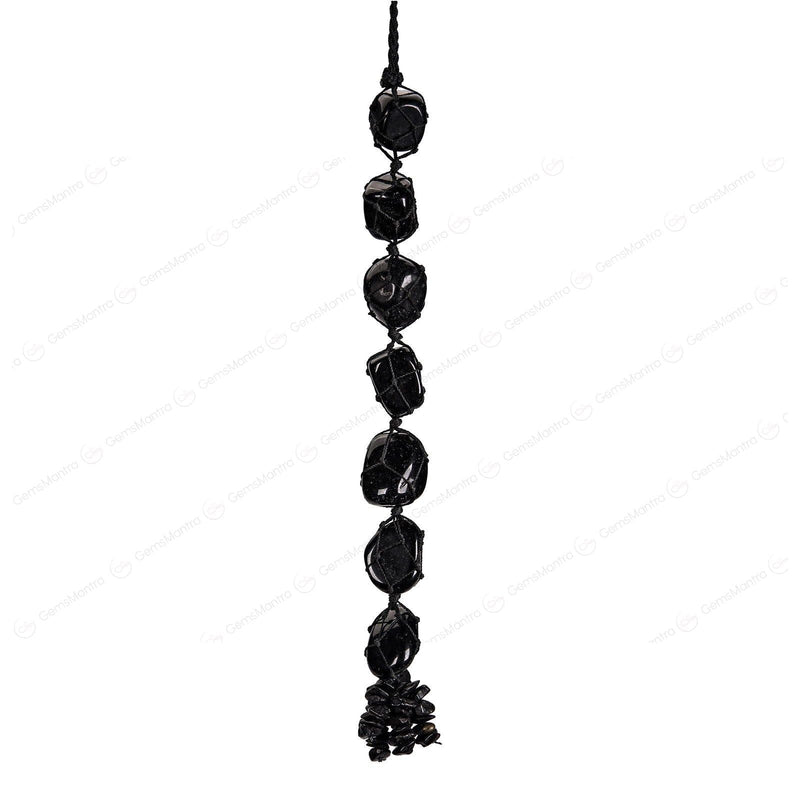 Black Obsidian Tumbled Hanging