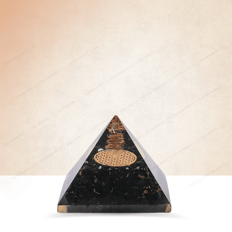 Black Tourmaline Orgonite Pyramid/Orgone Pyramid