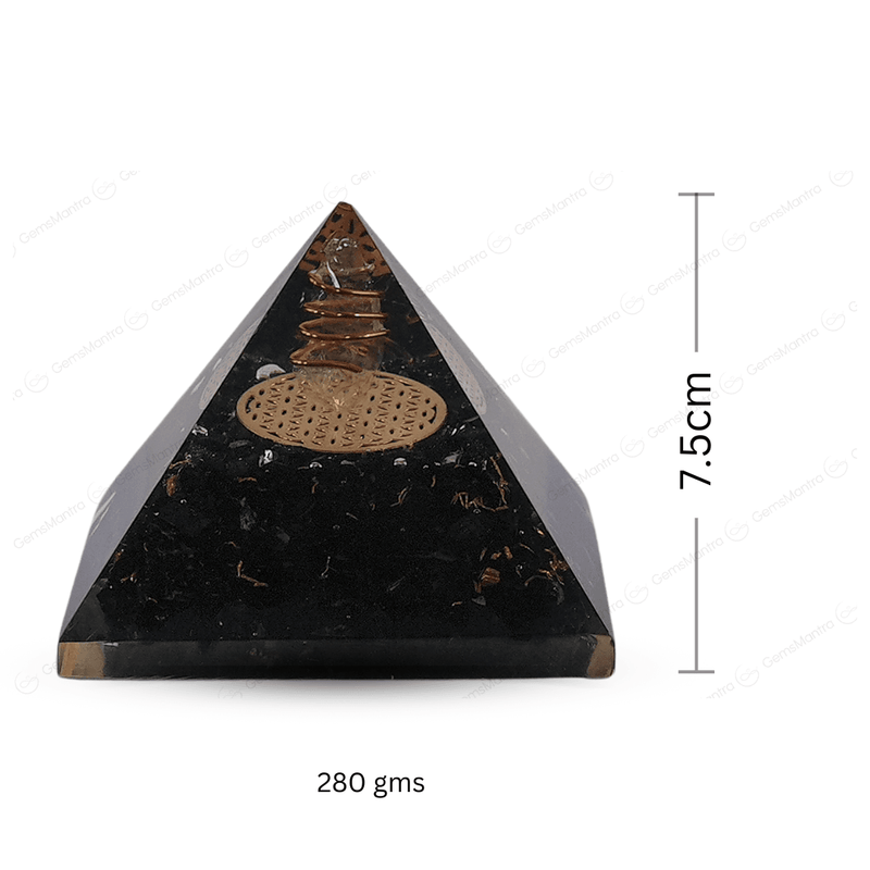 Black Tourmaline Orgonite Pyramid/Orgone Pyramid