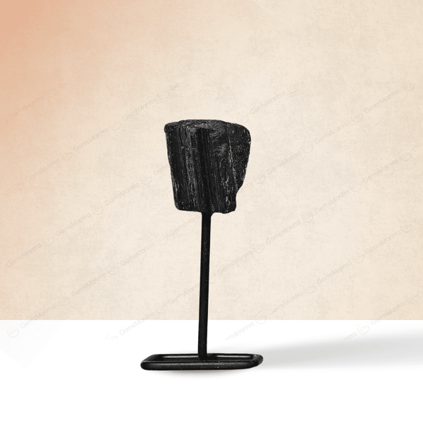 Black Tourmaline Raw Stone Stand