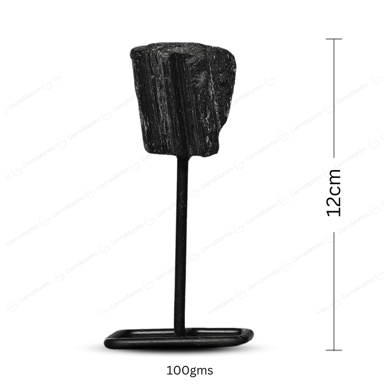 Black Tourmaline Raw Stone Stand