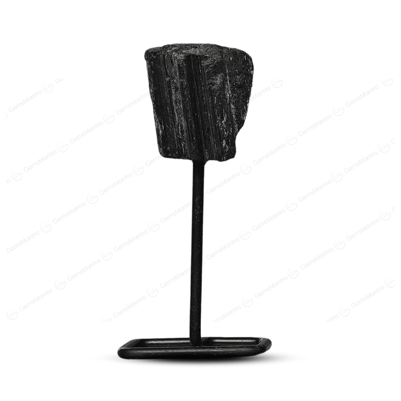 Black Tourmaline Raw Stone Stand