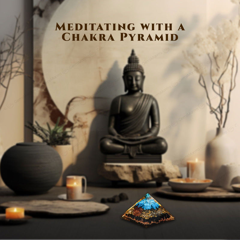 Black Tourmaline With Turquoise Pyramid