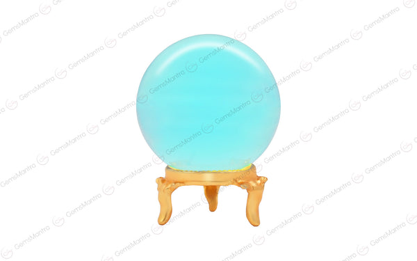 Aqua Obsidian Sphere/Ball