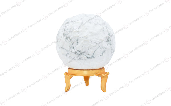 Howlite Moon Sphere Ball