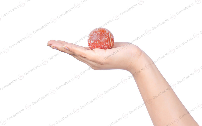 Orange Calcite Sphere Ball
