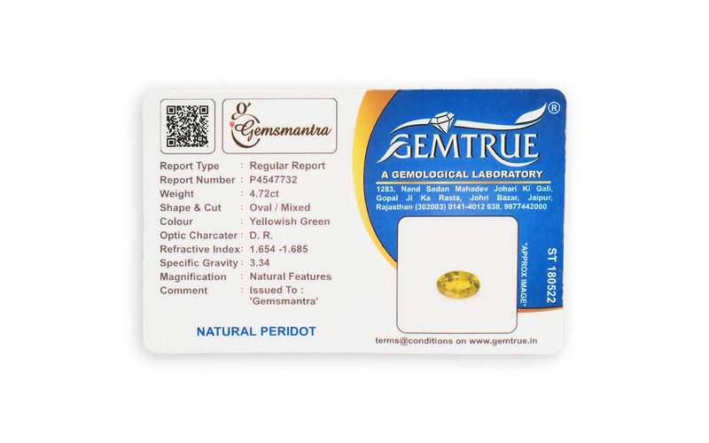 Peridot Pendant - 4.72 Carats