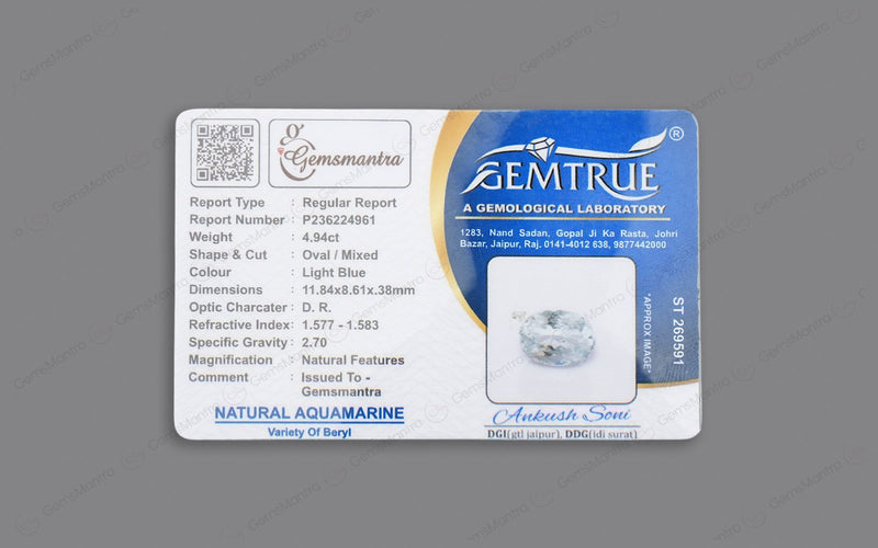 Aquamarine - 4.94 Carats