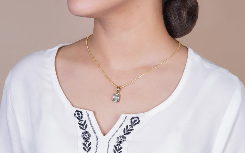 Aquamarine Pendant - 4.67 Carats