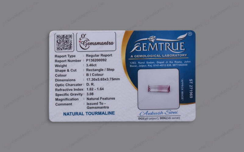 Bi Color Tourmaline - 3.46 Carats