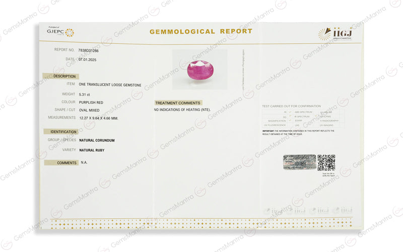Burmese Ruby - 5.31 Carats