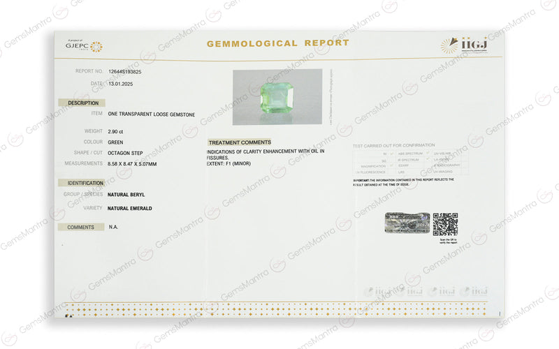 Emerald - 2.9 Carats