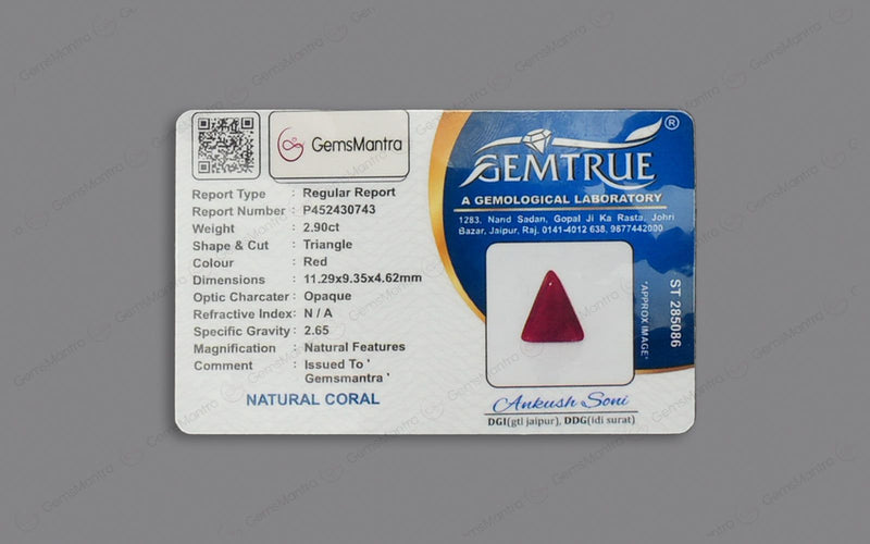 Red Coral - 2.9 Carats