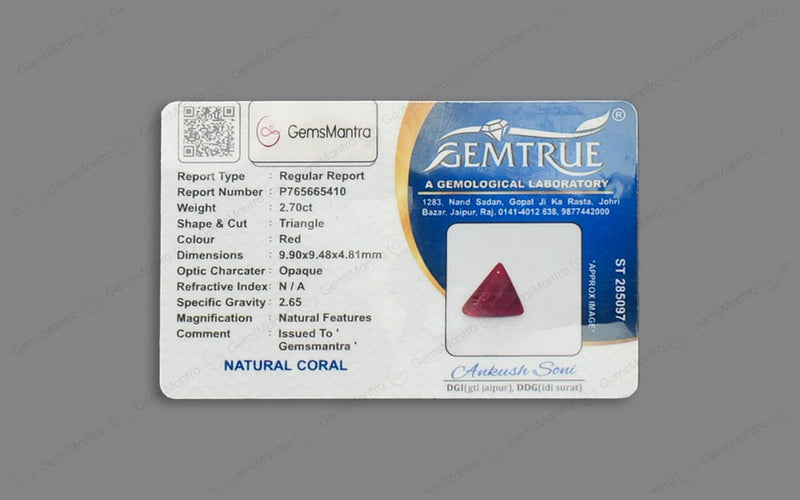 Red Coral - 2.7 Carats