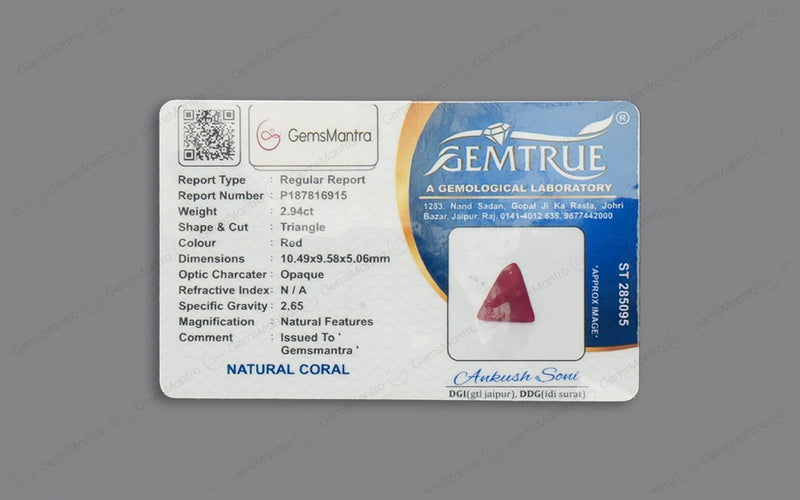 Red Coral - 2.94 Carats