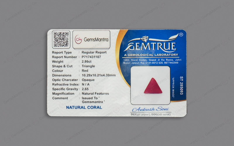 Red Coral - 2.86 Carats