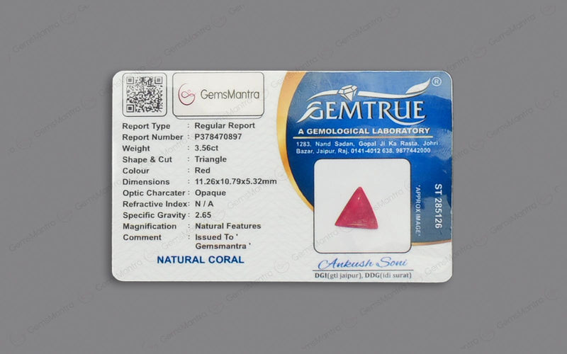 Red Coral - 3.56 Carats