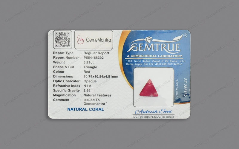 Red Coral - 3.21 Carats