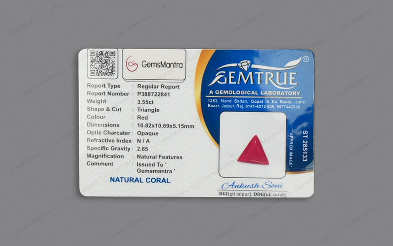 Red Coral - 3.55 Carats