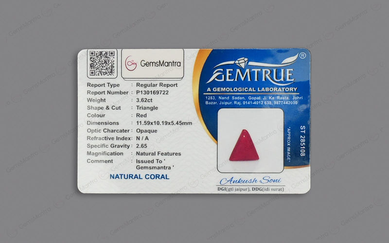 Red Coral - 3.62 Carats
