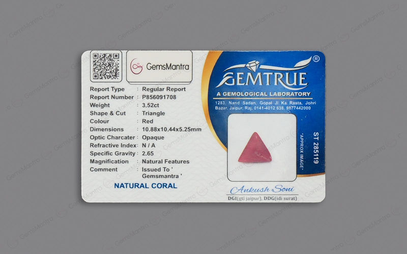 Red Coral - 3.52 Carats