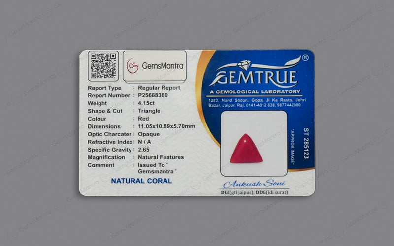 Red Coral - 4.15 Carats