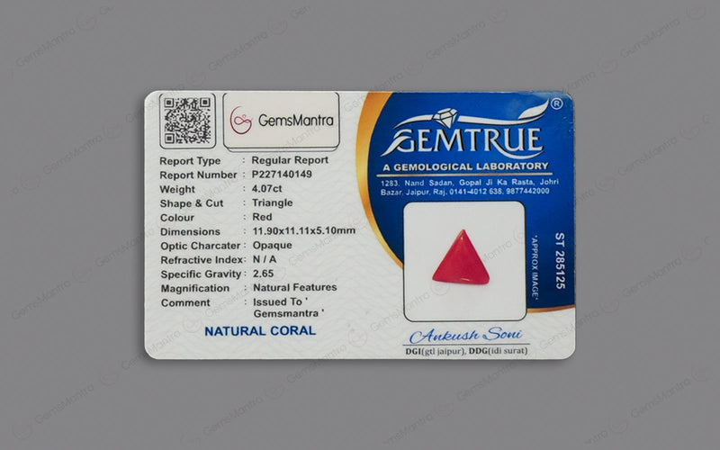 Red Coral - 4.07 Carats