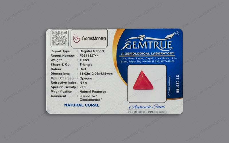 Red Coral - 4.73 Carats