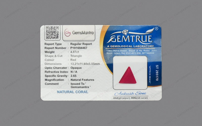 Red Coral - 4.87 Carats