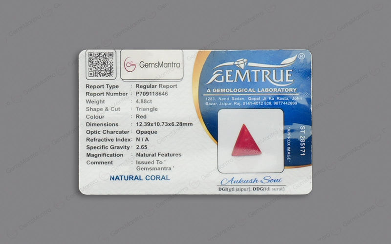 Red Coral - 4.88 Carats