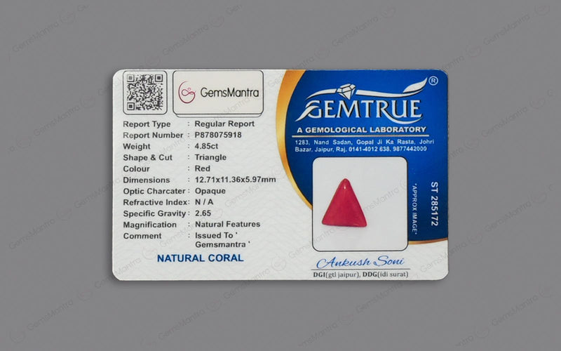 Red Coral - 4.85 Carats