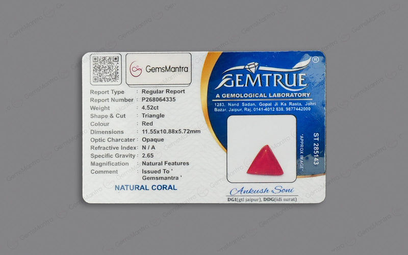 Red Coral - 4.52 Carats