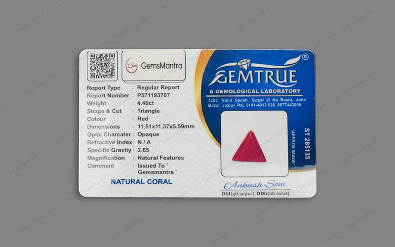 Red Coral - 4.4 Carats