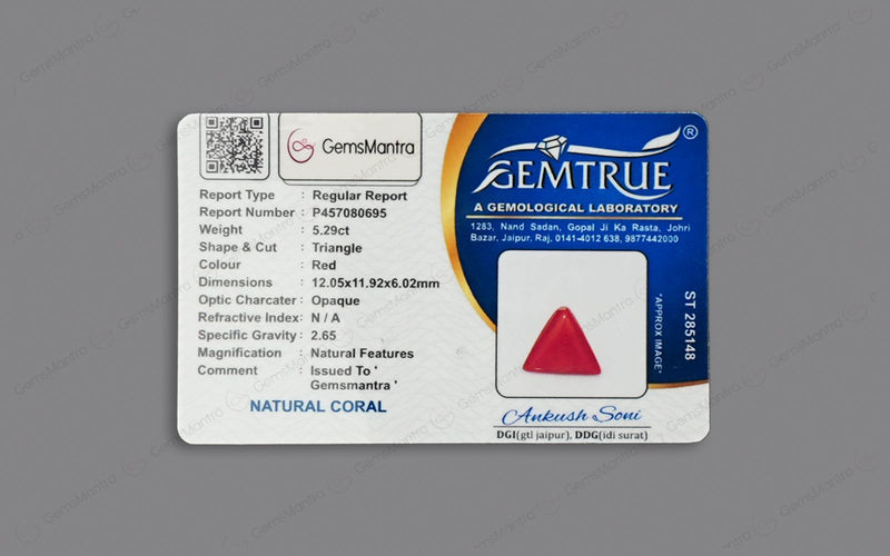 Red Coral - 5.29 Carats