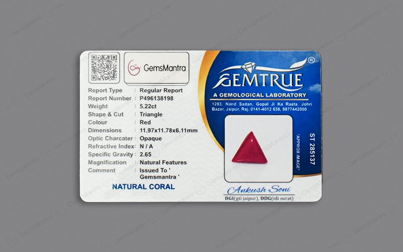 Red Coral - 5.22 Carats